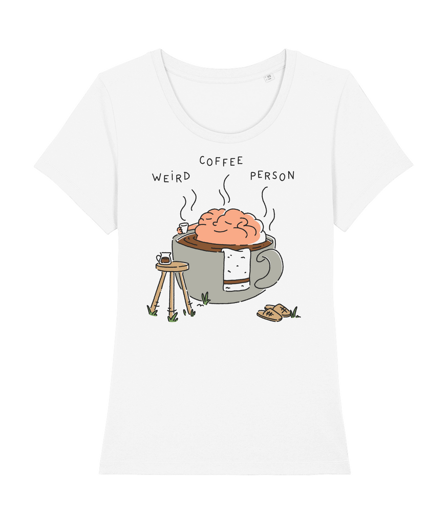 Weird Coffee Person - Brain T-shirts
