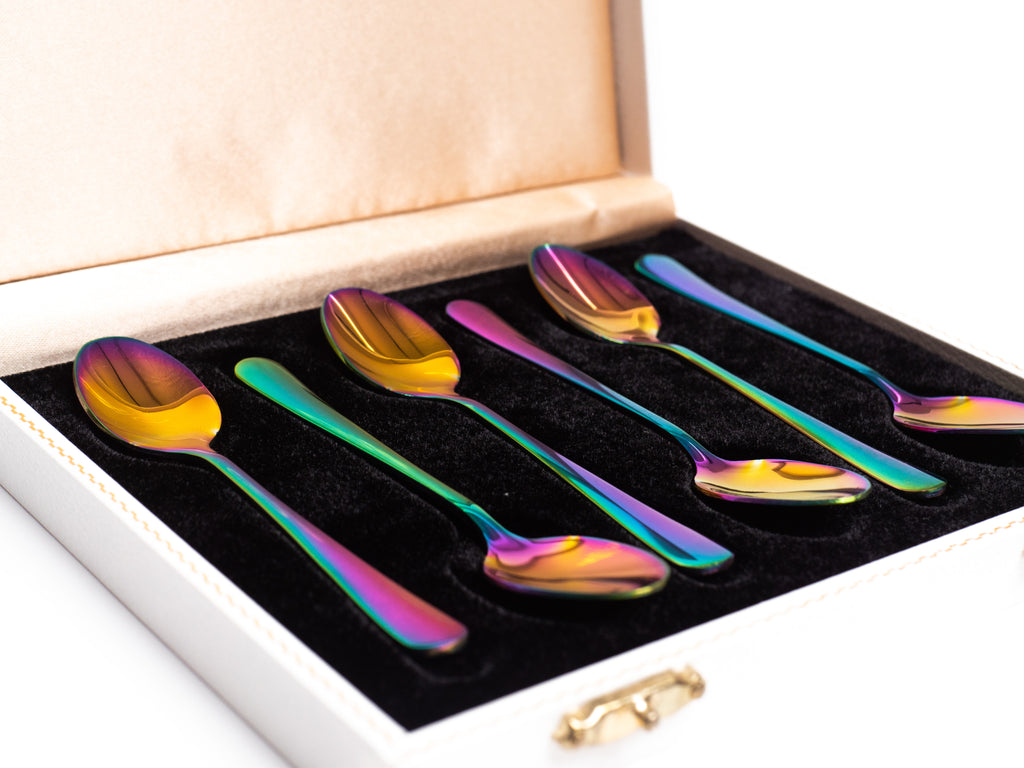 Rainbow Demitasse Spoon Set